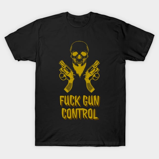 You don't like guns? So defend yourself with flowers hahaha T-Shirt by Skull-blades